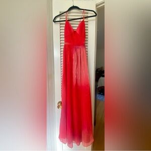 French Connection Darryl Hallie Womens Metallic Long Maxi Dress Size 2